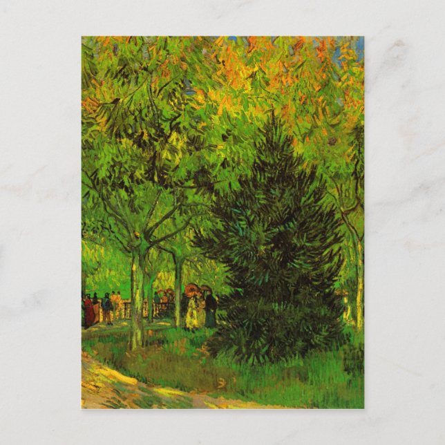Carte Postale Jardin public Arles Van Gogh Art (Devant)