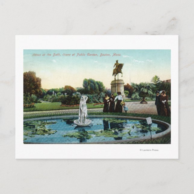 Carte Postale Jardin public de Boston vue de Vénus au bain (Devant)