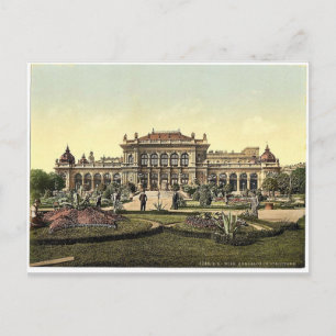 Carte Postale Jardin public et casino, Vienne, Austro-Hunga
