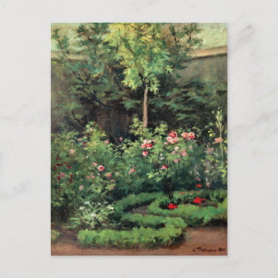 Carte Postale Jardin Rose, art de Camille Pissarro,