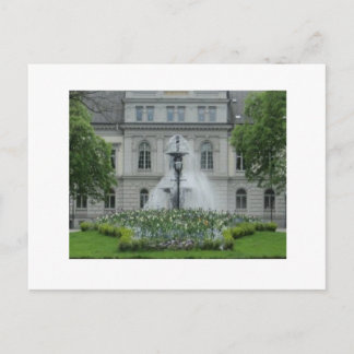 Carte Postale Jardin suédois/Fontaine