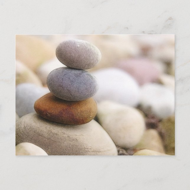 Carte Postale Jardin Zen Rock (Devant)