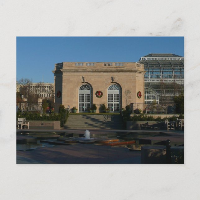 Carte Postale Jardins botaniques à Noël à Washington DC (Devant)