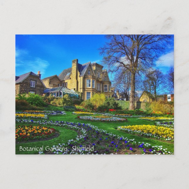 Carte Postale Jardins botaniques, Sheffield (Devant)