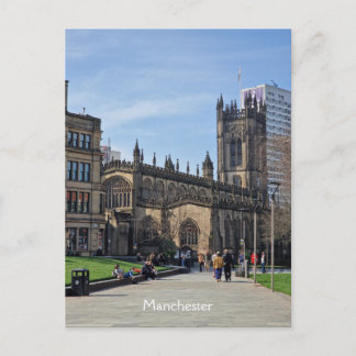 Carte Postale Jardins de la cathédrale de Manchester