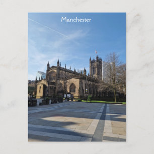 Carte Postale Jardins de la cathédrale de Manchester