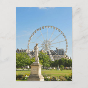 Carte Postale Jardins des Tuileries à Paris, France.