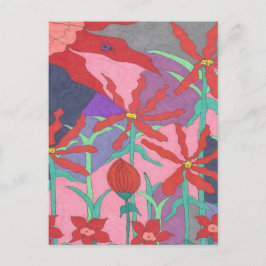 Carte Postale Jardins d'été à la nuit