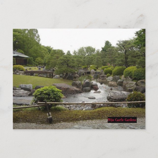 Carte Postale Jardins du château de Nijyou (Devant)