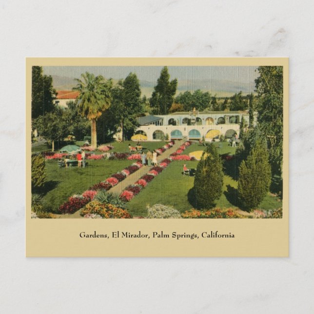 Carte Postale Jardins El Mirador Palm Springs CA (Devant)