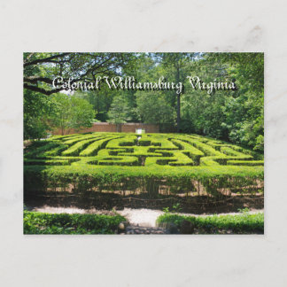 Carte Postale Jardins officiels Williamsburg VA