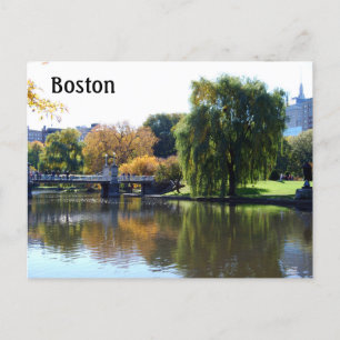 Carte Postale Jardins publics de Boston, Massachusetts