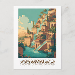 Carte Postale Jardins suspendus de Babylone 7 Merveilles du Mond