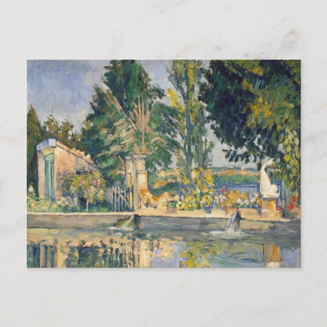 Carte Postale Jas de Bouffan L'étang - Paul Cezanne - c1876 (Devant)