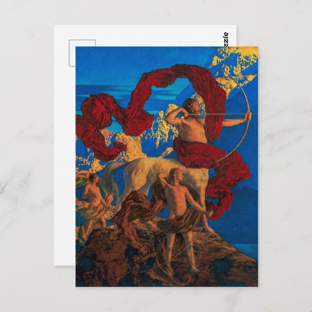 Carte Postale Jason et son professeur | Maxfield Parrish | (Devant / Derrière)