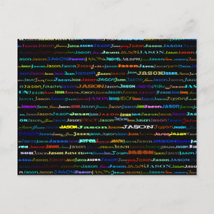 Carte postale Jason Text Design I