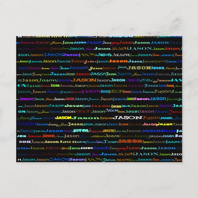 Carte postale Jason Text Design I (Devant)