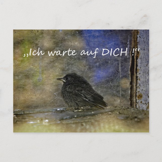 Carte Postale J'attends - (Devant)