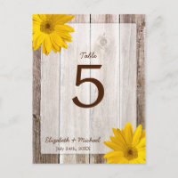 Jaune marguerite rustique grange Mariage de table