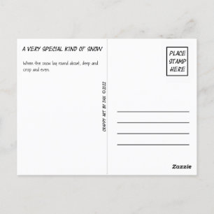 Carte postale, Jaune, Neige, Neige Jaune, Hiver