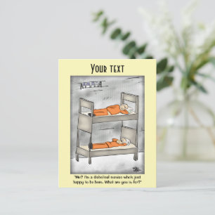 Carte postale jaune pâle diabolique