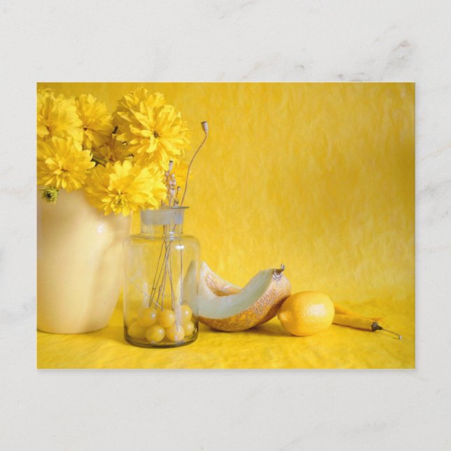 Carte Postale Jaune soleil (Devant)