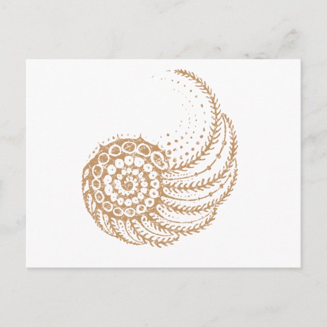 Carte Postale jaune spiral (Devant)