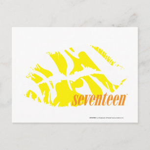 Carte Postale Jaune zèbre