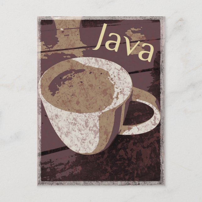 Carte Postale Java Vintage (Devant)