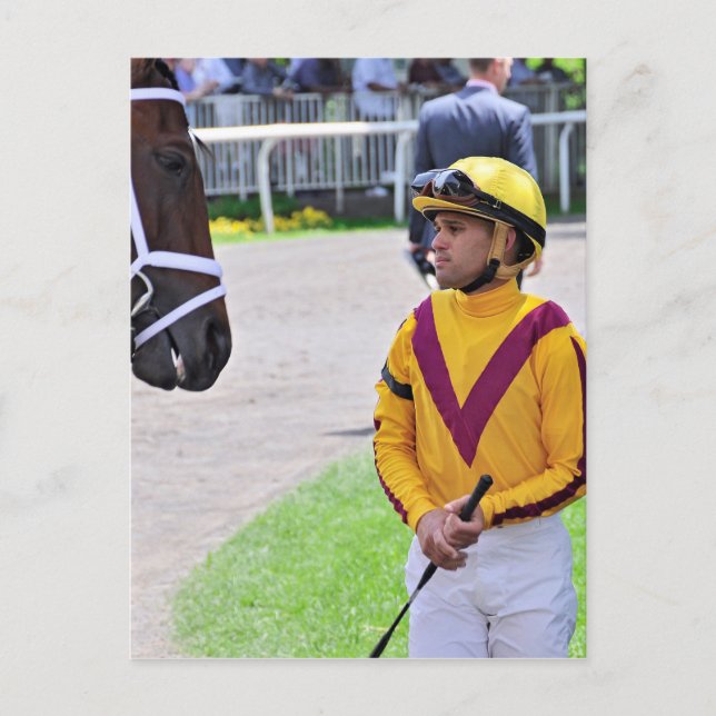 Carte Postale Javier Castellano & Elena en grève (Devant)