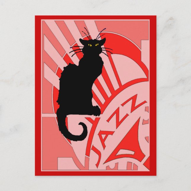 Carte Postale Jazz Cat (Devant)