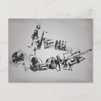 Carte Postale Jazz de la Nouvelle-Orléans