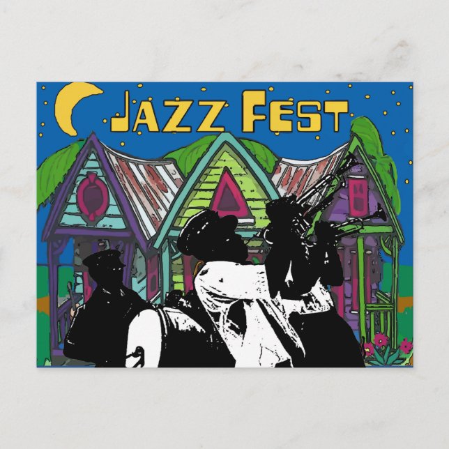 Carte Postale Jazz Fest Brass Band (Devant)