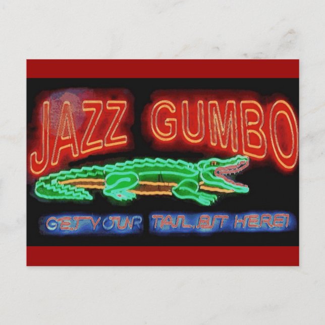 Carte Postale Jazz Gumbo (Devant)