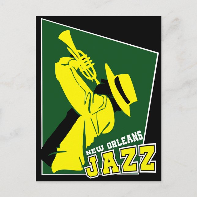 Carte Postale jazz new orléans (Devant)