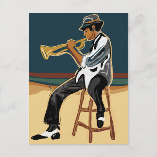 Carte postale Jazz Player