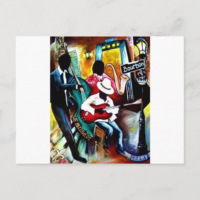 Carte Postale Jazz sur Bourbon St.jpg (Devant)