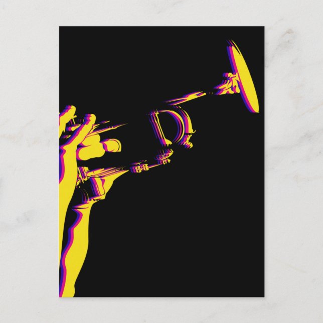 Carte postale Jazz Trumpet Player (Devant)