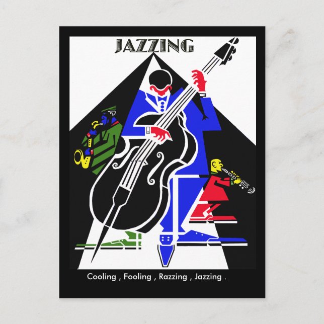 CARTE POSTALE JAZZING.. (Devant)
