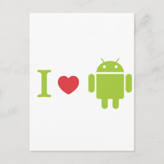 Carte Postale Je coeur Android