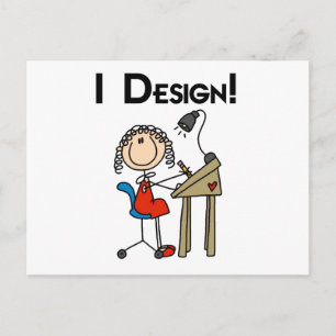 Carte Postale Je conçois des t-shirts et des cadeaux