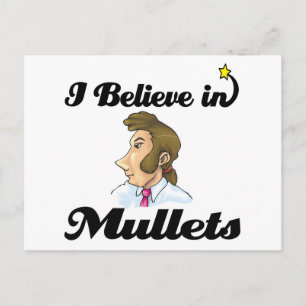 Carte Postale je crois aux mullets