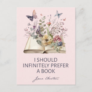 Carte Postale Je devrais infiniment préférer un livre II - Jane