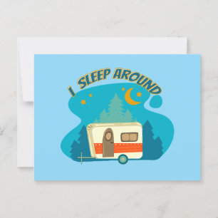 Carte Postale Je Dors Autour Du Camper Van Camper Explorer Campi