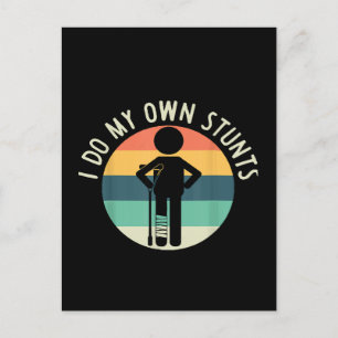 Carte Postale je fais mes propres cascades