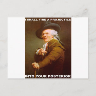 Carte Postale Je Ferai Un Projectile