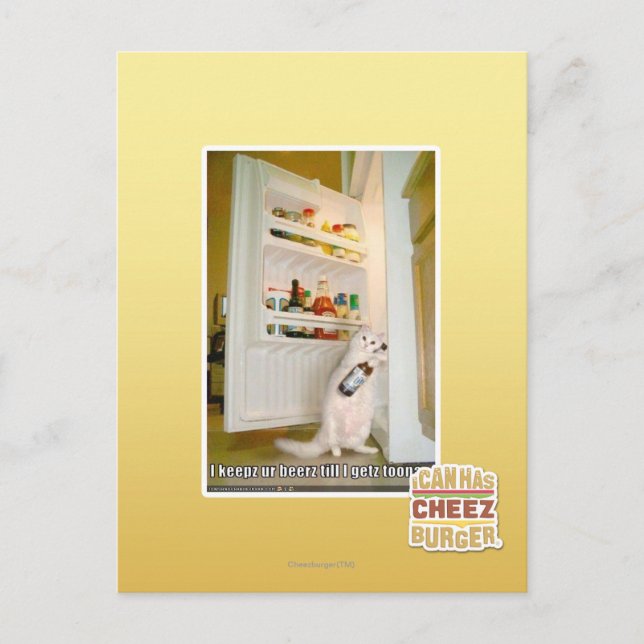 Carte Postale Je garde ta bière (Devant)