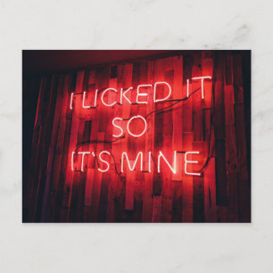 Carte Postale Je L'Ai Laissée Comme Sa Mine