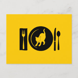 Carte Postale Je mange...