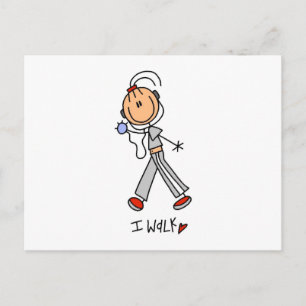 Carte Postale Je marche